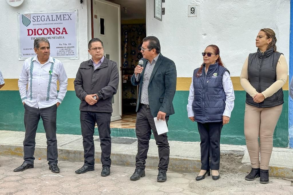 Reaperturan Ayuntamiento de Huamantla y Diconsa dos tiendas comunitarias en Santa María Yancuitlalpan y San Sebastián